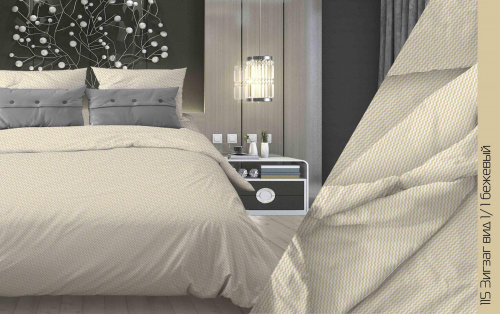 КПБ Бязь Гост Арт. 115-1/1 зигзаг (пл. 140 г/м)